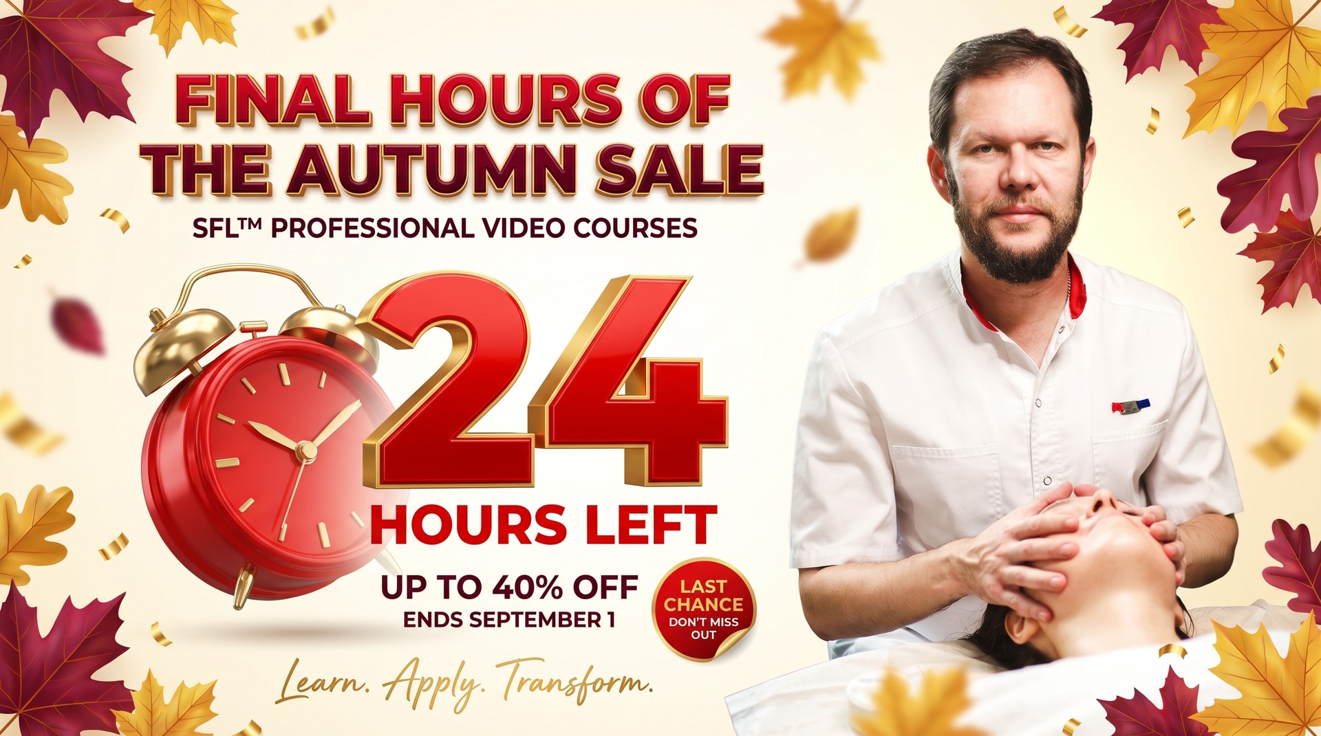 Back to Learning - autumn course sale by Yakov Gershkovich, August 25 to September 1