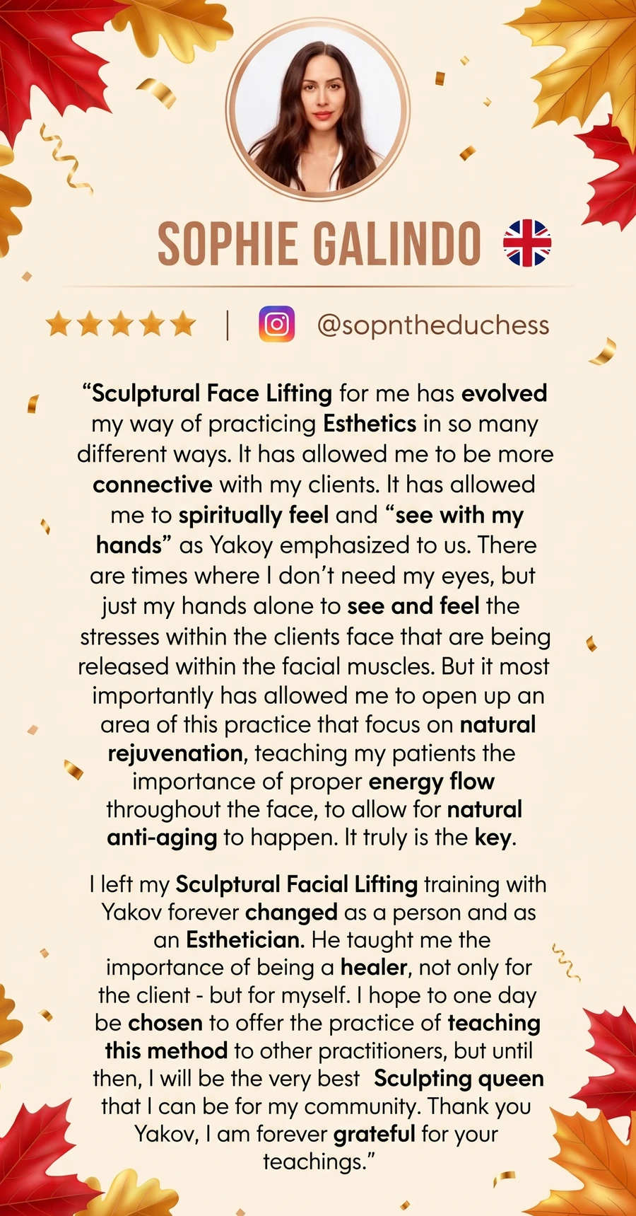 Sophie Galindo, review of the SFL online course